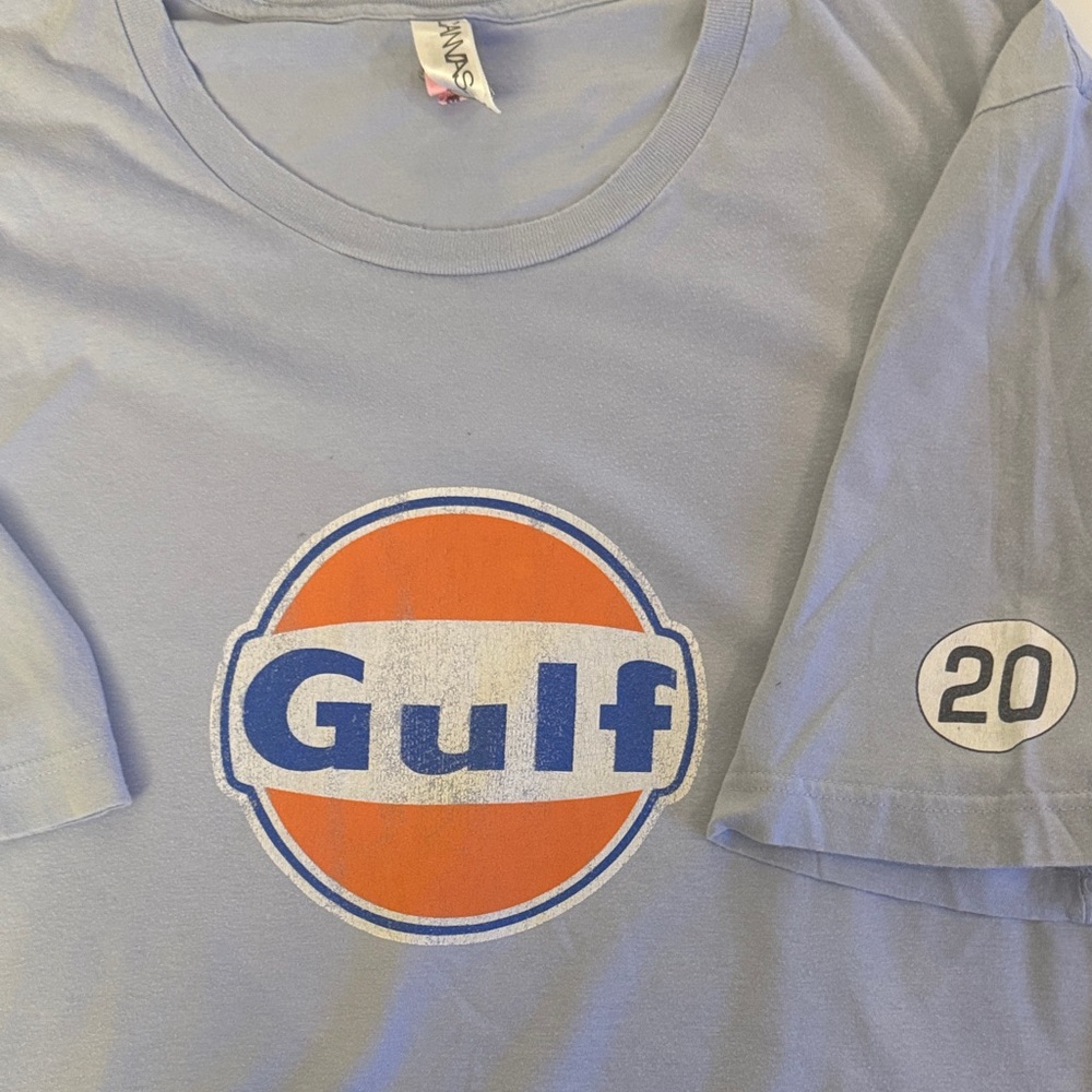 Bella‎ Canvas Gulf Logo Light Blue Tee